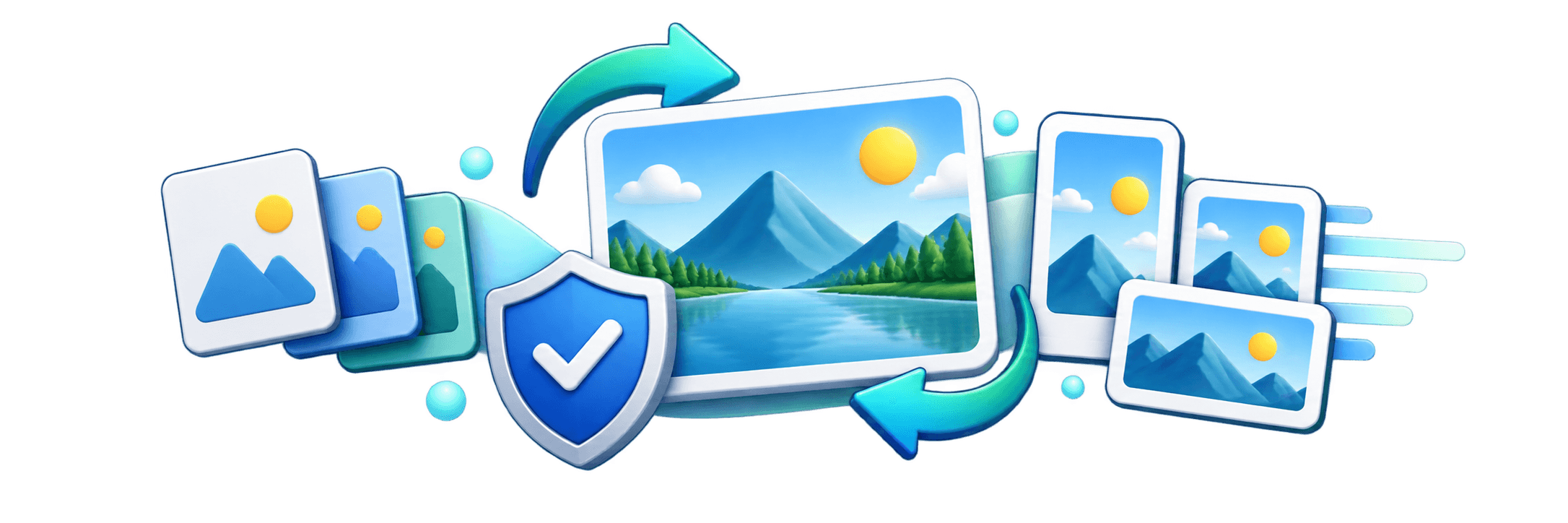 Convert Mela image tools, conversion, and security illustration